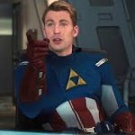 captain america pointing