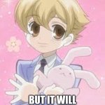 honey no! | THIS MAY LOOK CUTE, BUT IT WILL KILL YOU FOR CAKE | image tagged in babey,anime | made w/ Imgflip meme maker