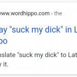 Google suck my dick