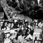 Lunch counter sit-in vs. backlash