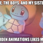 I'M FREAKING OUT! | ME, THE BOYS, AND MY SISTER; WHEN JAIDEN ANIMATIONS LIKES MY MEME | image tagged in mandjtv pokemon talk | made w/ Imgflip meme maker