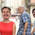 Distracted Trump Pillow Guy
