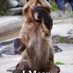 bear | What the Frack, Put Some Clothes ON! I Mean Good Morning! | image tagged in bear | made w/ Imgflip meme maker