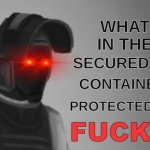 What in the Secured Contained Protected FUCK