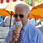 Joe Biden eating ice cream meme