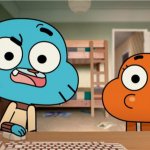 Gumball and Darwin are speechless meme