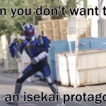 I don't wanna get isekaid GIF Template