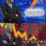 stonks and not stonks meme