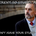 Jordan Peterson | IF YOU WERENT SO STUPID, AFTERALL, YOU WOULDN'T HAVE YOUR STUPID PROBLEMS | image tagged in jordan peterson | made w/ Imgflip meme maker