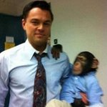 Leonardo dicaprio and the monkey