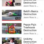 Baldi's Basics Destruction Better than Unikitty Destruction
