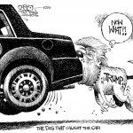 Trump catches car