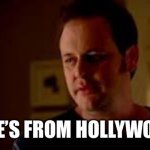 From Hollywood | WELL, HE’S FROM HOLLYWOOD SO... | image tagged in statefarm well shes a guy so | made w/ Imgflip meme maker