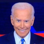 Creepy smiling Joe Biden meme