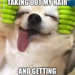 Washday | ME AFTER TAKING OUT MY HAIR; AND GETTING IT WASHED | image tagged in wash day | made w/ Imgflip meme maker