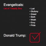 Trump Seven Deadly Sins