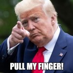 Pull My Finger | PULL MY FINGER! | image tagged in pull my finger | made w/ Imgflip meme maker