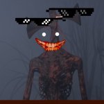 Realistic siren head | image tagged in realistic siren head,creepy smile,sunglasses,ancient siren head,siren head | made w/ Imgflip meme maker