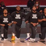 NBA players supporting Black Lives Matter