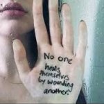 no one heals themselves by wounding another