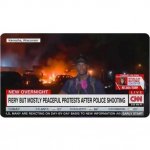 CNN Fiery but Peaceful