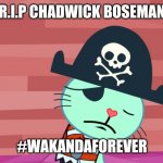 Russell Sad over Chadwick Boseman's Death | R.I.P CHADWICK BOSEMAN; #WAKANDAFOREVER | image tagged in sad russell | made w/ Imgflip meme maker