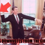 Ronald Reagan Downvote meme