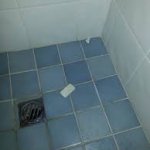 soap on the floor