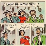 Look up at the sky meme