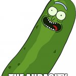 Pickle rick the audacity of this prick