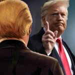 Trump in mirror