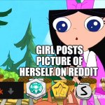 Squirrels SIMP | GIRL POSTS PICTURE OF HERSELF ON REDDIT; And many more awards where I couldn't find a transparent picture | image tagged in squirrels simp | made w/ Imgflip meme maker