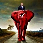 Trump Vote Red Elephant