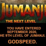 September 2020 -aka- The 9th Jumanji Level   evel