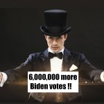 Votes out of thin air for Biden