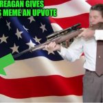 Reagan Upvote meme