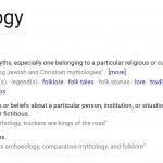 Mythology definition