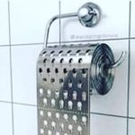 Cheese grater toilet paper