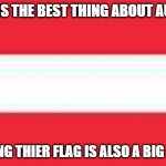 Austria | WHAT IS THE BEST THING ABOUT AUSTRIA; NOTHING THIER FLAG IS ALSO A BIG MINUS | image tagged in minecraft | made w/ Imgflip meme maker