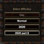 difficulty | Normal; 2020; 2020 part II | image tagged in difficulty | made w/ Imgflip meme maker