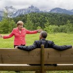 Merkel Obama G7