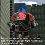 the astronomical amount of bullcrap that Thomas has seen (clean) meme