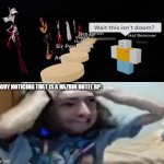 Hazbin Homotel | TH GUY NOTICING THAT IS A HAZBIN HOTEL RP: | image tagged in yuriiloco,roblox,memes | made w/ Imgflip meme maker