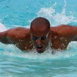 Black swimmer