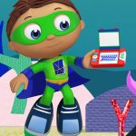 Super why playing DS meme