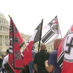 Nazis neo-nazi flags parade Capitol Washington DC meme