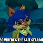 Carmelita's Reacts to the Internet | SO WHERE'S THE SAFE SEARCH | image tagged in carmelita's reacts to the internet | made w/ Imgflip meme maker