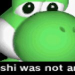 Yoshi was not amused