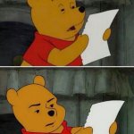 winnie the pooh reading meme