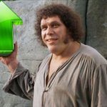 Andre the Giant upvote meme